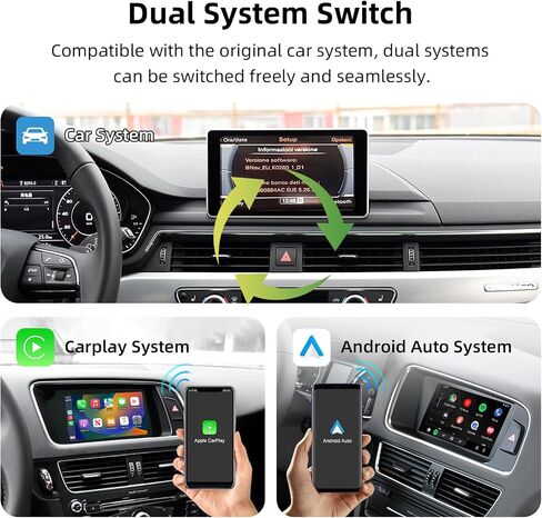 Wireless Carplay Adapter for Audi 2008-16 A4/A5 2010-18 Q5 MMI 3G Android in Kuwait