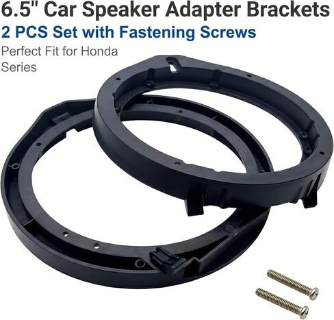 2 PCS Car Speaker Adapter, 6.5 Inches Stereo Narrator Gasket, Replacement Mounting Speaker Bracket Spokesman, Compatible with Honda Fit/Accord/Lingpai/Civic/Chengfan/CRV/Vinzhi in Saudi Arabia