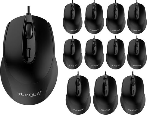 YUMQUA Wired Mouse Silent USB Corded Mouse for Computer MacBook Chromebook in Saudi Arabia