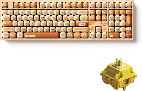 Akko Wireless Gaming Keyboard 5108 V5 Full Size Keyboard Bun Wonderland Hot-Swappable Tri-Mode Mechanical Keyboard RGB Backlight, V3 Piano Pro Switch in Kuwait