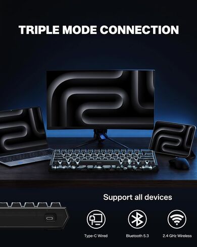 Womier 60% HE Magnetic Wireless Mechanical Gaming Keyboard, Aluminum Alloy in Saudi Arabia