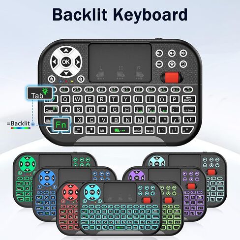 M2 Mini Wireless Keyboard,BT+2.4G Dual Mode Portable Keyboard for HTPC/IPTV in Kuwait