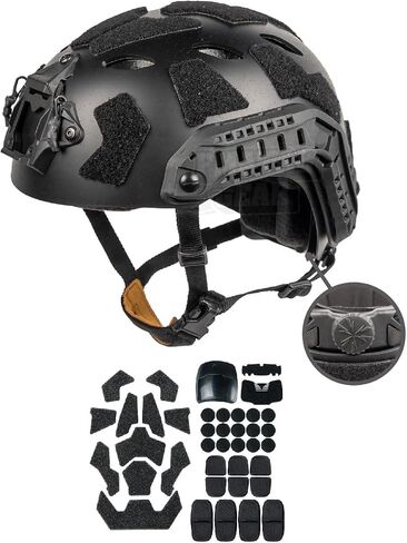 FMATAL GEAR SF Right Angle Vent Hole Fast Helmet, Surface Sandblast Treatment, ABS Helmet for Cosplay, Airsoft, and Outdoor Sports, Lightweight and Adjustable in Kuwait