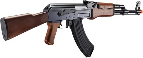 Lancer Tactical Gen 2 Airsoft Steel AK-47 Airsoft AEG Rifle with Battery & Charger 370-390 FPS-Faux Wood (LT-728-G2) in Kuwait