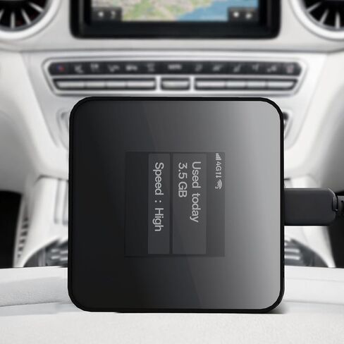 Portable WiFi Hotspot for Travel, Safe for car Truck use, Pocket WiFi Device | No SIM | Prepaid Data Multi-Carrier | Connects 16 Devices | with 10GB USA Data in Kuwait