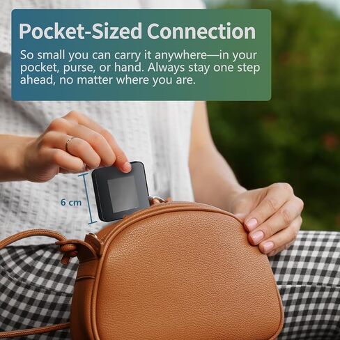 Portable WiFi Hotspot for Travel, Safe for car Truck use, Pocket WiFi Device | No SIM | Prepaid Data Multi-Carrier | Connects 16 Devices | with 10GB USA Data in Kuwait