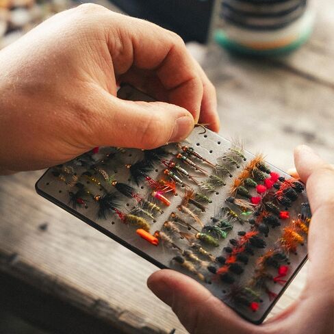 Smith Creek FlyVue™ Middle Fork Fly Storage Tray EVA Foam Insert for Dry Flies and Nymphs in Kuwait