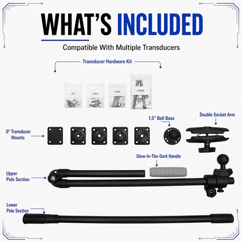 Livescope Transducer Pole Mount for Kayak in Saudi Arabia