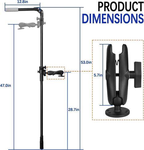 Livescope Transducer Pole Mount for Kayak in Saudi Arabia