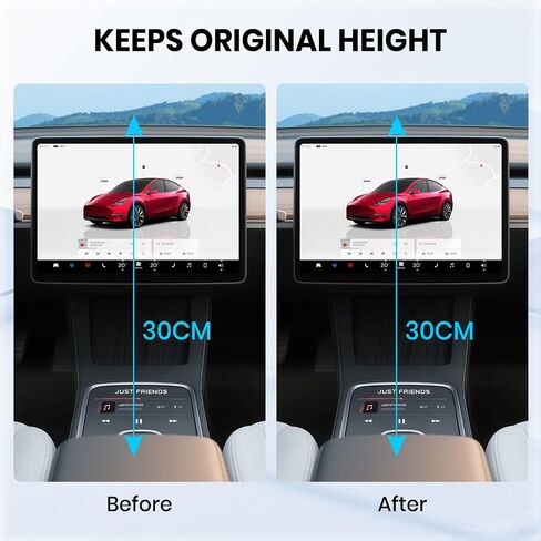 Junsun 4-Way Screen Swivel Mount for Tesla Model 3 Highland 2024 2025 in Kuwait