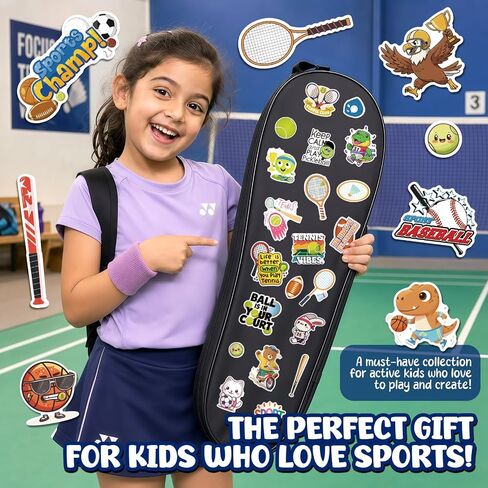 300 Pcs Sport Stickers for Kids, Waterproof Vinyl Sticker Water Bottles (Soccer, Basketball, Baseball) for Laptops, Party Favors & Classroom Prizes, Birthday Decorations in Saudi Arabia