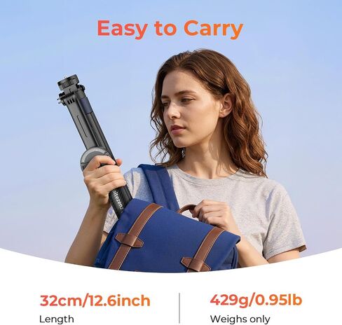 Kaitezenz 71" Auto Pop Open Magnetic Tripod for iPhone with Remote, 360° Rotation Cell Phone Selfie Stick Tripod Stand, Dual-Camera Tripod Compatible with Phone Camera in Kuwait