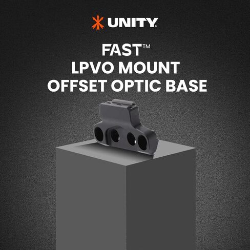 Unity Tactical FST-SOBB Fast - LPVO Offset Optic Base - Black, One Size in Kuwait