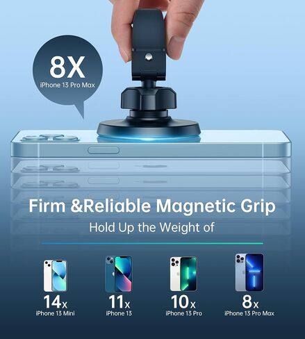 Magnetic Car Mount Phone Holder - Mag Safe Air Vent Phone Mount for Car Compatible with iPhone 15 14 13 12 Pro Max Mini Plus, 360° Adjustable Mag Safe Car Mount Phone Holder for All Phone in Kuwait