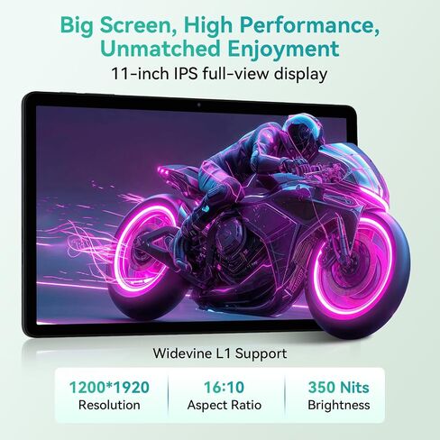 11 Inch Android 16 Tablet with Keyboard, 24GB RAM, 256GB, 2K Display in Kuwait