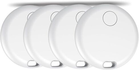 Smart Tracker Tags Work with Apple Find My(iOS Only) Bluetooth Smart Tags Replaceable Battery Tracking (Clean White) in Kuwait