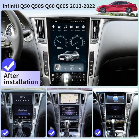 Car Radio for Infiniti Q50 Q50S Q60 Q60S 2013-2022 Replacement 13.6“ in Saudi Arabia