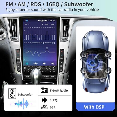 Car Radio for Infiniti Q50 Q50S Q60 Q60S 2013-2022 Replacement 13.6“ in Saudi Arabia