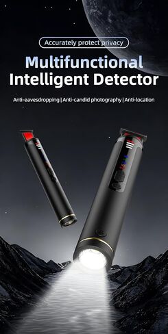 Professional Hidden Camera Detector Anti Spy Bug Scanner - RF Signal & GPS Tracker Finder with Night Vision & Magnetic Detection - Privacy Alarm for Hotels, Vacation Rentals, Offices & Travel in Kuwait