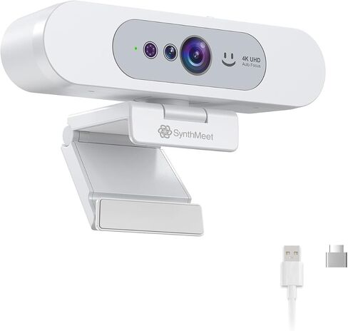 4K Webcam for PC, Compatible with Windows Hello, 8.3MP UHD 1/2.55" CMOS in Kuwait