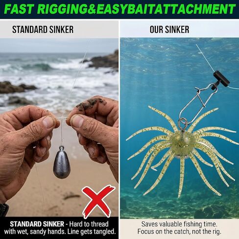 Urchin Bait Weights, Sea Urchin Sinker Set for Coike Soft Plastics,18 Pack in Saudi Arabia