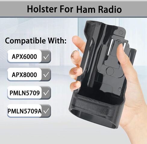 APX 6000 Ham Radio Holster Compatible for Motorola APX6000 APX8000 PMLN5709 PMLN5709A Handheld Walkie Talkies Accessories Protective Holder Holster Carry Belt Clip in Kuwait