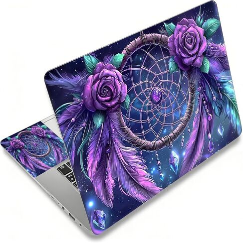 Laptop Skin Sticker Decal, Universal Reusable Vinyl Laptop Cover for 12" 13" 13.3" 14" 15" 15.4" 15.6" Notebook PC, Waterproof Scratch-Resistant with 2 Wrist Pads, Easy to Apply & Remove,Galaxy Trees in Kuwait