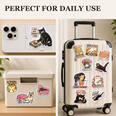 210 PCS Holographic Funny Stickers for Adults, Sarcastic Memes Humor Pack in Kuwait