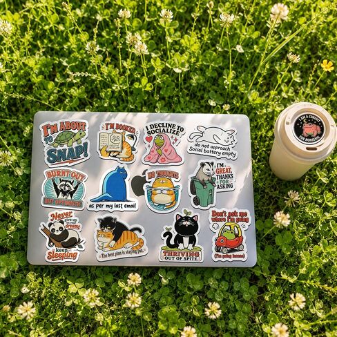210 PCS Holographic Funny Stickers for Adults, Sarcastic Memes Humor Pack in Kuwait