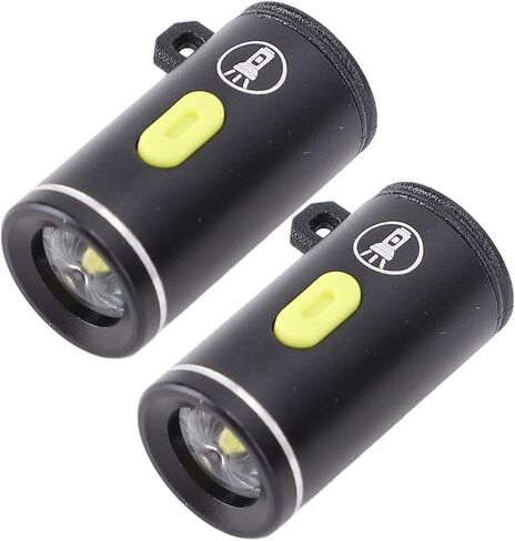 Compact USB Reading Light Lightweight Aluminum Construction for Dog Walking, 2 Pcs Small LED Light for Night Use (Silver) in Kuwait