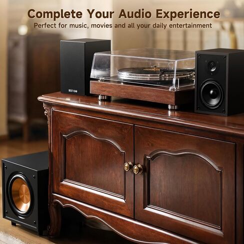 BESTISAN 8" Powered Subwoofer 120W Peak, Class-D DSP, 35Hz Deep Bass in Saudi Arabia