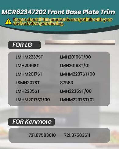 MCR62347202 Front Base Plate Trim Compatible With LG in Kuwait