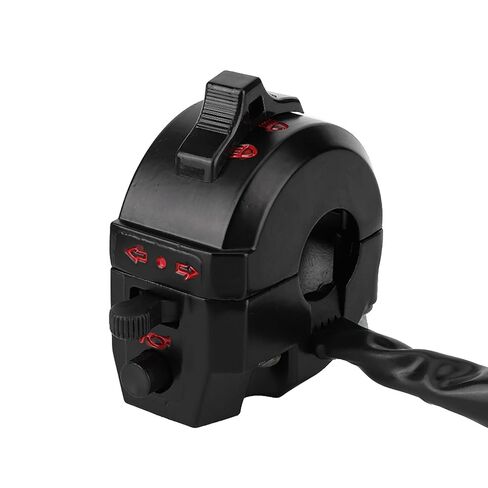 Durable Motorcycle Horn Handle Start Switch Set for ZJ125 CG125 ABS Material Black 2pcs Starter Switch Set Suitable for Motorcycle Enthusiasts in Kuwait
