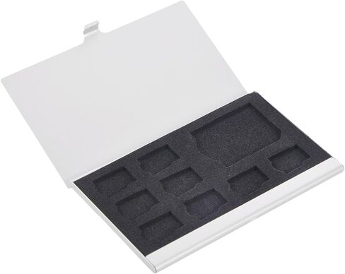 9 Micro-SD/SD Memory Card Storage Holder Box Protector Metal Cases 8 TF&1 SD in Saudi Arabia