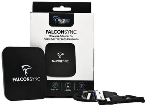 FalconEye Electronics FalconSync Wireless Apple CarPlay/Android Auto Adapter in Kuwait