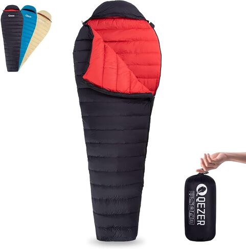 Ultralight Down Sleeping Bag for Adults, 600 Fill Power Backpacking in Kuwait