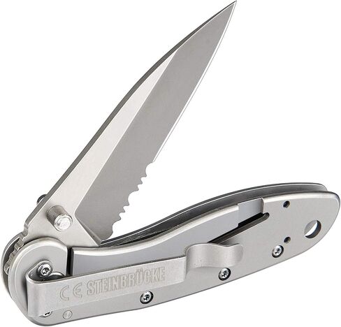 Folding Pocket Knife, 3.1" Serrated Blade, Titanium Coated Tactical Knife in Kuwait