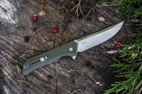 Heavy Outdoor Tactical Folding Pocket Knife for men,14C28N Stainless Steel Blade,G10 Handle,Liner Lock,EDC Hunting Bushcrafting Camping Knives Belt Clip Carry,Microtech Elemental Fishing Hiking,Father Dad Gifts Ruike p121 in Kuwait