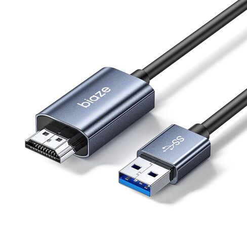 USB 3.0 to HDMI Cable 5Ft, USB A Male to HDMI Male Cable in Saudi Arabia