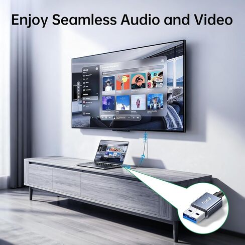 USB 3.0 to HDMI Cable 5Ft, USB A Male to HDMI Male Cable in Saudi Arabia