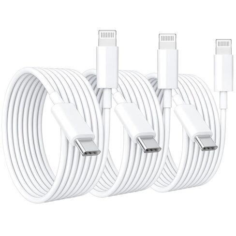 iPhone14 13 12 Fast Charger Cable 6ft 3Pack USBC to Lightning in Kuwait