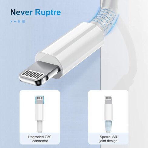 iPhone14 13 12 Fast Charger Cable 6ft 3Pack USBC to Lightning in Kuwait