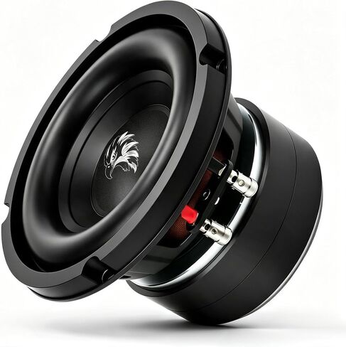 TwinForce Bass Series 6.5 Subwoofer, 1000W Peak 4 Ohm 6.5 Inch Car Subwoofer, Dual Magnet Compact Woofer with High-Excursion Cone and Binding Post Terminals, Single in Kuwait