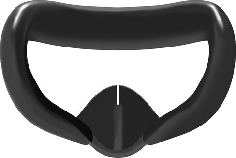 Silicone Face Cover for Meta Quest 3 - Skin-Friendly Anti-Sweat VR Face Pad with Ventilation & Lightproof Design (Black) in Kuwait