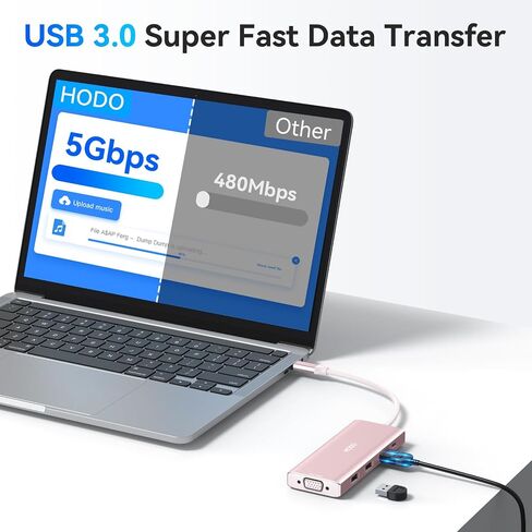 USB C Docking Station Dual Monitor for HP,Laptop Docking Station 3 Monitors in Kuwait