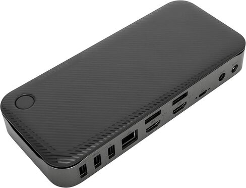 Targus USB C Hybrid/Universal Quad 4K Docking Station, Single 8K or Quad 4K UHD Display, 2 DisplayPort or 2 HDMI Ports, 100W Power Delivery (DOCK710USZ) Silver in Kuwait