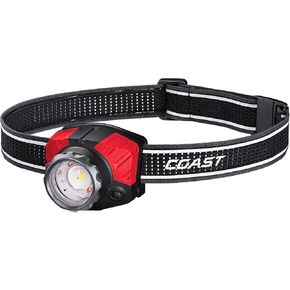 Coast® FL85R 1000 Lumen Tri-Color (White/Red/Green) Focusing Rechargeable LED Headlamp, Built-in Rechargeable Battery in Kuwait