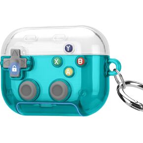 for AirPods 4 Case with Secure Lock Game Console Design, Clear Pink in Kuwait