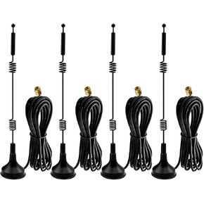 Dual Band WiFi 9dBi Antenna 2.4/5/5.8GHz RP-SMA Male Magnetic Base 2-Pack in Kuwait