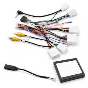 16PIN Car Stereo Wiring Harness Adapter for Toyota Corolla RAV4 Camry 4Runner Prado CHR Hilux Tundra Highlander 2014-2018 with Canbus Support JBL,Backup Camera,Steering Wheel Control in Kuwait